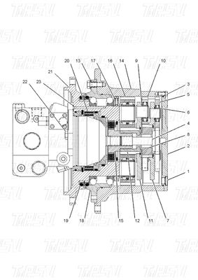 145-7767 Vertrauenswürdiger Endantrieb Reduktor Katalog mit schwarzem Bolt bei der Installation E312A