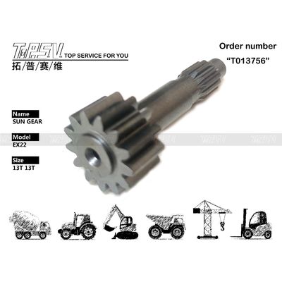 Maschinenreparaturwerkstätten Wartung mit Getriebeöl Schwarz EX22 Bagger Fahrantrieb 1 Stufe Sonnenrad in Farbe