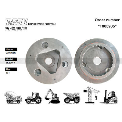 YN53D00008S011 Stahl SK200-7 Bagger-Reisevorrichtung 2-Stufen-Träger Schwarzer Farb-Präzisionskomponent, der eine reibungslose Bewegung und eine lange Lebensdauer gewährleistet