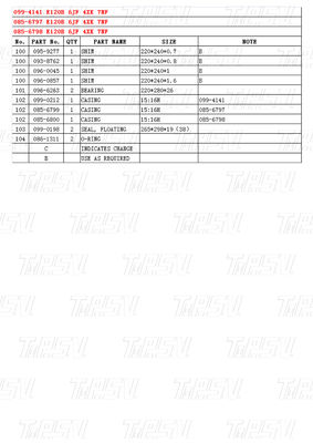 E120B Katalog 099-4141 Schwerlaststahlbagger Endantriebsmotor
