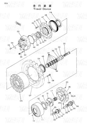 EX60-1 9069295 Anpassungsfähiger Bagger Endantrieb Reduktor Katalog