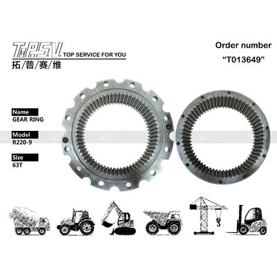 R220-9 Swing Stahl Bagger Ring Gear 39Q6-12110 63T für einen reibungslosen Betrieb