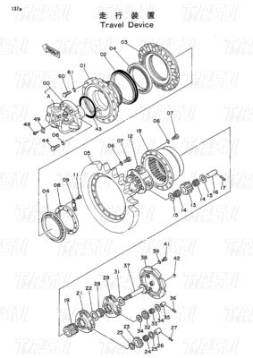 9065934 9080068 9096481 Bagger Reiseantriebe Katalog Hydraulische Reisemotoren EX100