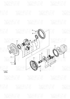 Bolt-on Hydraulic Swing Motor Drive VOE14542165 EC290B Bagger Schwingantrieb Katalog
