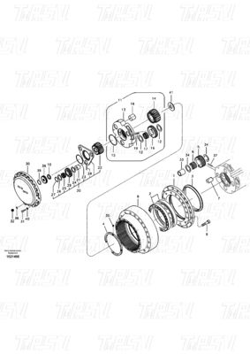 Schwarze Farbe VOE14551150 EC290B Baggerfahrt Motorantrieb Katalog mit Schraubeninstallation
