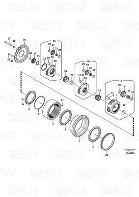 Hydraulischer Schwingmotor Reisemotor Antrieb VOE14667677 EC300D Bagger Endantrieb Katalog Teile für Leistung