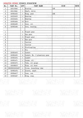 60042755 SY365C Bagger Schwingantrieb Katalog Motor Schraubanlage