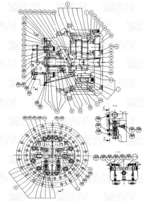 Holzbox 11C0264 CLG225C Bagger Schwingantrieb Katalog Getriebebox Transportverpackung variiert je nach Modell