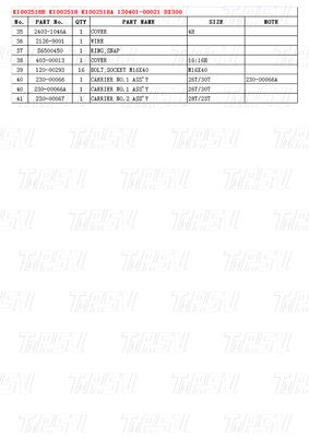 K1002518B K1002518 K1002518A 130401-00021 DX300 Bagger Schwingantrieb Katalog mit verschiedenen Baggermodellen Kapazitäten