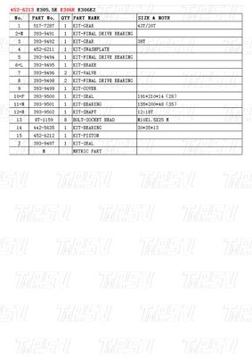 452-6213 E306E Baggerfahrantrieb Katalog