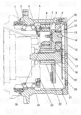 Schrägmaschine Swing Reisetrieb Hydraulikmotor Planetenreduktor Endantrieb für Kran