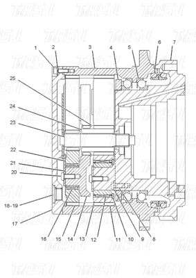 Benutzerdefinierte Schraube auf Hydraulik Schwing Motor Reise Motorantrieb Katalog für Bagger Reisesysteme