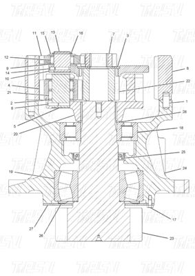 Schwerlast-Schwarze Bagger Schwingantrieb Katalog für verschiedene Modelle OEM