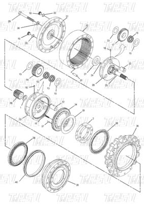 Zuverlässig 350-0452 E315D Bagger Fahrantrieb Katalog Motorteile Bagger Schwing-Reduktor