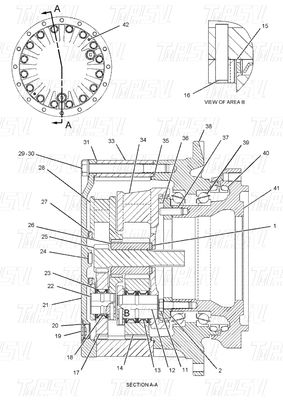 Schwarz Hydraulisch 191-3234 E320B Bagger Reisemotor Katalog Motor für die Reparatur von schweren Geräten