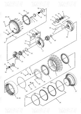 Hydraulische Schwing- und Reisemotorantriebe für Bagger 227-6116 E325C Reisemotor Katalog