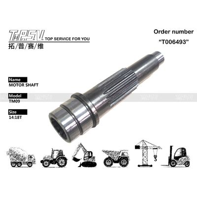 Farbe Schwarz TM09 Baggerfahrmotorschacht Hydraulikpumpenteile für Maschinenreparatur und Wartungslösungen