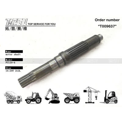 TZ263B2002-01 PC120-6 Baggerfahrt Motorwelle Stahl Rissbeständigkeit