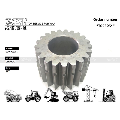 K9000794 Einfach zu installieren DH300-7 Reisen 3 Stufe Sonnenräder reibungsloser Betrieb in Bagger Getriebesystem aus Stahl
