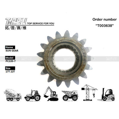 206-26-71410 Hochbelastbares PC220-7 Bagger-Schwenkgetriebe 1-stufiges Sonnenrad, einfache Installation und Wartung mit praktischem Getriebeöl