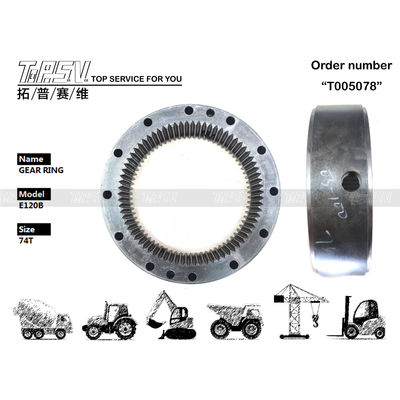 Good price 74T Ersatzteile für Bagger E120B Schwinggetriebe Ring 093-7000 Stahlmaterial Online