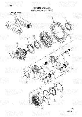 Good price Stahlfahrantrieb Katalog für Bagger Ersatz mit unterschiedlichem Gewicht Modelle 9224123 9224241 ZX70 Online