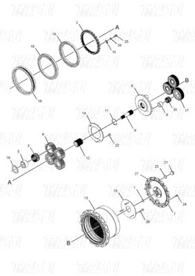 Good price E312C Swing und Travel Drive-Motor und Reduktor für Bagger Online