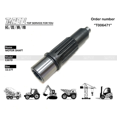 307-4176 Schwarze E307C Bagger-Fahrmotorwelle Hydraulikpumpenteile für Energiebergbau-Ersatzteile