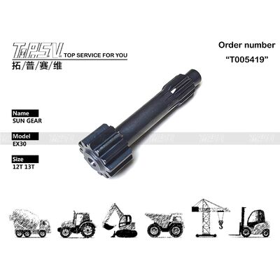 Good price Stufe Sun Gear-Teile des Bagger-EX30 der Reise-1 für Fahrantriebs-Bagger-Ersatzteile Online