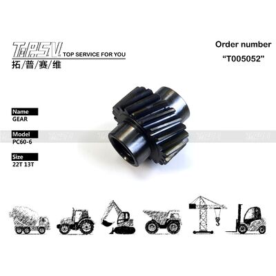 Good price 201-26-61330 PC60-6 Bagger-Schwenkgetriebeteile für Ersatzteile für Schwenkantriebsbagger Online