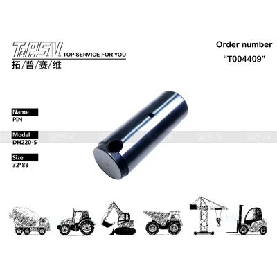 Hochbelastbarer DH220-5 Baggerschwenk-Zahnradstift mit 2 Stufen