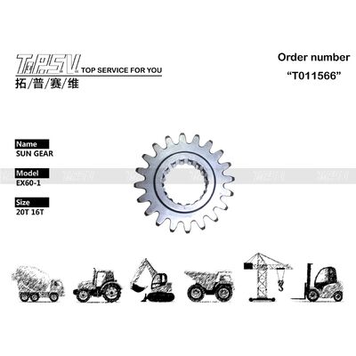 3039392 Stufe Sun-Gang-Teile des Bagger-EX60-1 schwingen 1 für Schwingen-Antriebs-Bagger-Ersatzteile